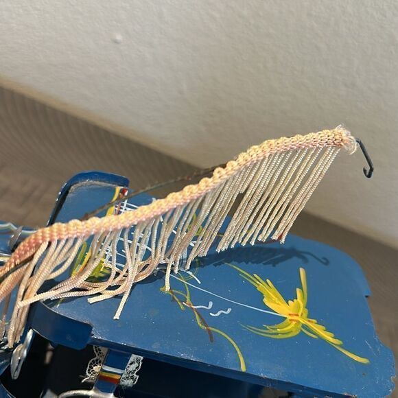 Souvenir Vintage Blue Philippines Tin Jeep - Picture 2 of 5